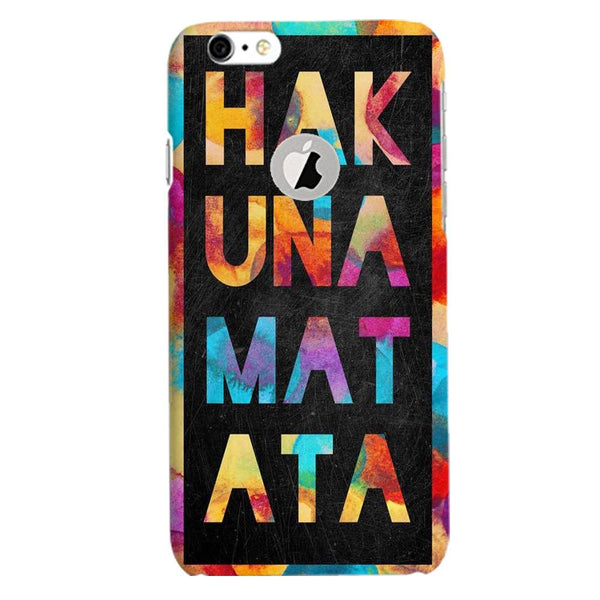 Hakuna Matata Mobile Back Case for iPhone 6 / 6s Logo Cut  (Design - 323)