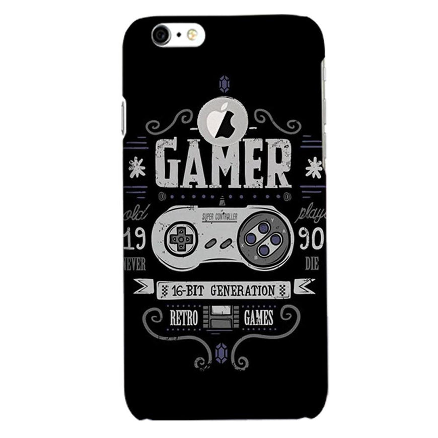 Gamer Mobile Back Case for iPhone 6 / 6s Logo Cut  (Design - 330)