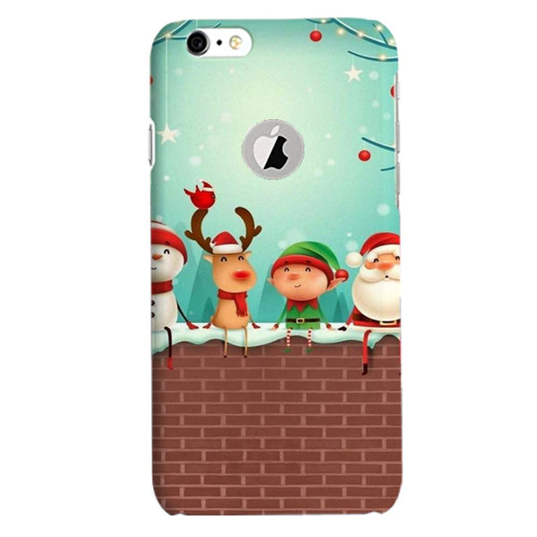 Santa Claus Mobile Back Case for iPhone 6 / 6s Logo Cut  (Design - 334)