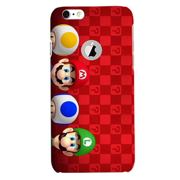 Mario Mobile Back Case for iPhone 6 / 6s Logo Cut  (Design - 337)