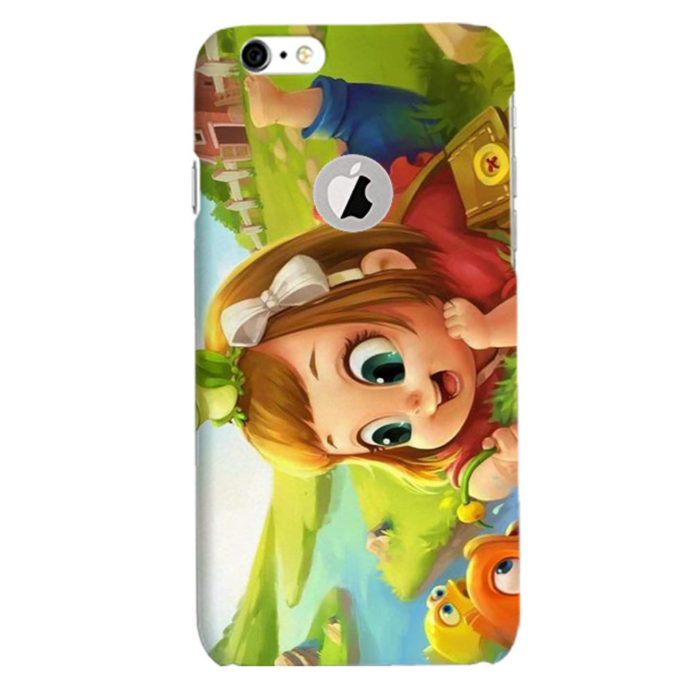 Baby Girl Mobile Back Case for iPhone 6 / 6s Logo Cut  (Design - 339)