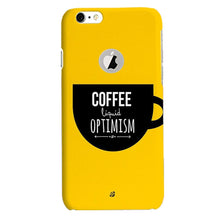Coffee Optimism Mobile Back Case for iPhone 6 / 6s Logo Cut  (Design - 353)