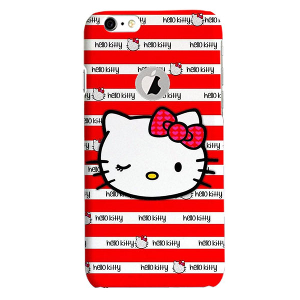 Hello Kitty Mobile Back Case for iPhone 6 / 6s Logo Cut  (Design - 364)