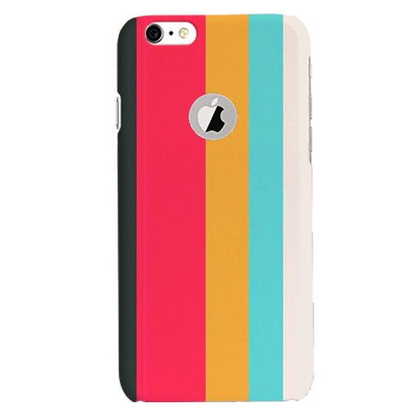 Color Pattern Mobile Back Case for iPhone 6 / 6s Logo Cut  (Design - 369)