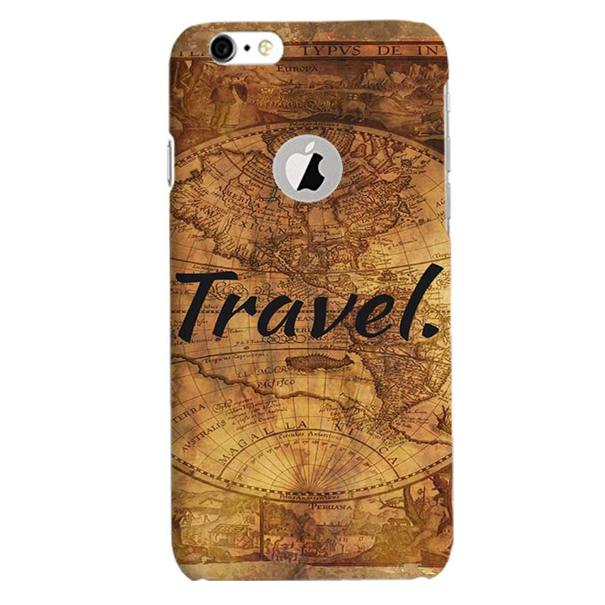 Travel Mobile Back Case for iPhone 6 / 6s Logo Cut  (Design - 375)