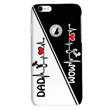 Love Mom Dad Mobile Back Case for iPhone 6 / 6s Logo Cut  (Design - 385)