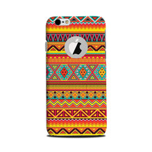 Zigzag line pattern Mobile Back Case for iPhone 6 Plus / 6s Plus logo cut  (Design - 4)