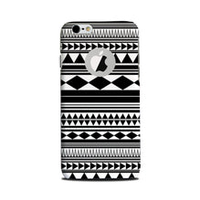 Black white Pattern Mobile Back Case for iPhone 6 Plus / 6s Plus logo cut  (Design - 5)
