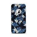 White flowers Blue Background2 Case for iPhone 6 Plus / 6s Plus logo cut 
