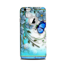 Blue Butterfly Mobile Back Case for iPhone 6 Plus / 6s Plus logo cut  (Design - 21)