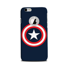 Captain America Mobile Back Case for iPhone 6 Plus / 6s Plus logo cut  (Design - 42)