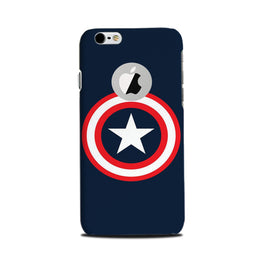 Captain America Case for iPhone 6 Plus / 6s Plus logo cut 
