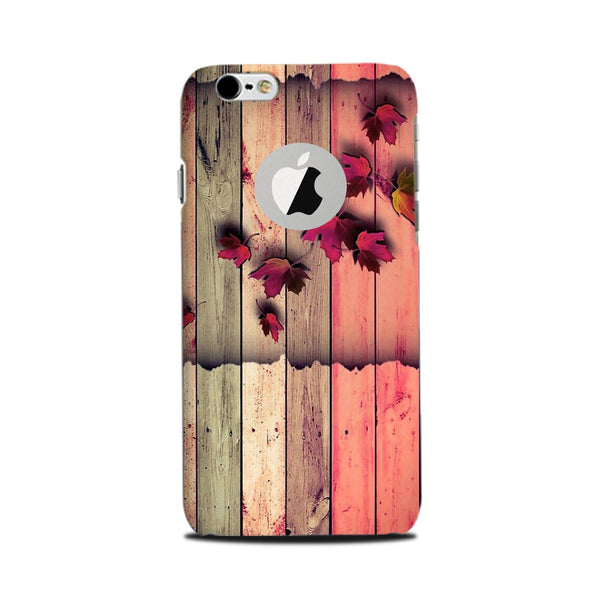 Wooden look2 Case for iPhone 6 Plus / 6s Plus logo cut 