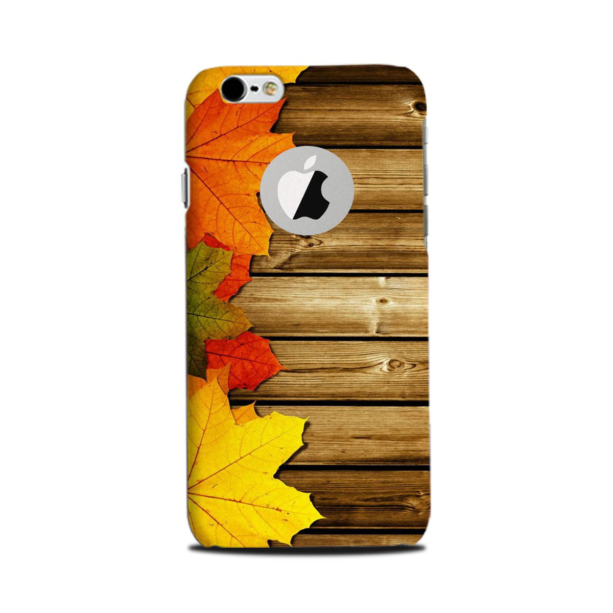Wooden look3 Case for iPhone 6 Plus / 6s Plus logo cut 