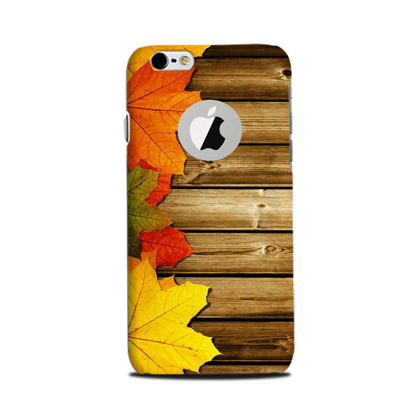 Wooden look3 Case for iPhone 6 Plus / 6s Plus logo cut 