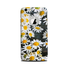 White flowers2 Case for iPhone 6 Plus / 6s Plus logo cut 