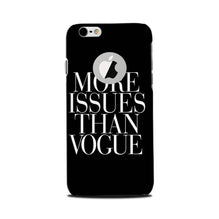 More Issues than Vague Mobile Back Case for iPhone 6 Plus / 6s Plus logo cut  (Design - 74)