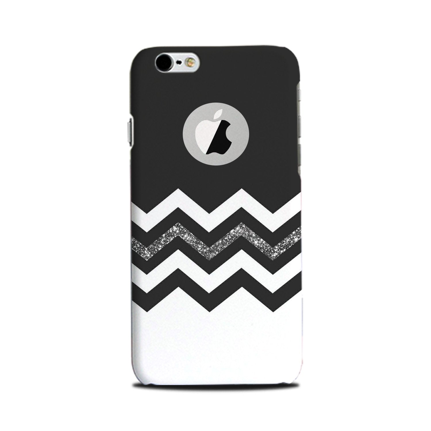Black white Pattern2Case for iPhone 6 Plus / 6s Plus logo cut 