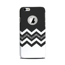 Black white Pattern2Mobile Back Case for iPhone 6 Plus / 6s Plus logo cut  (Design - 83)