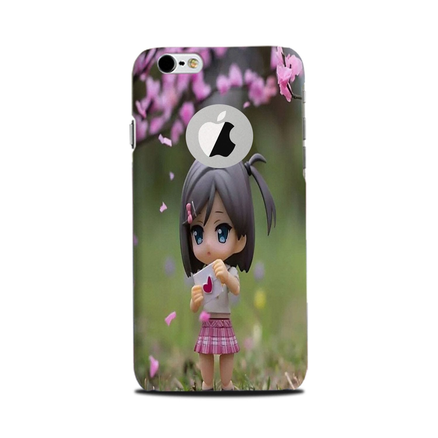 Cute Girl Case for iPhone 6 Plus / 6s Plus logo cut 