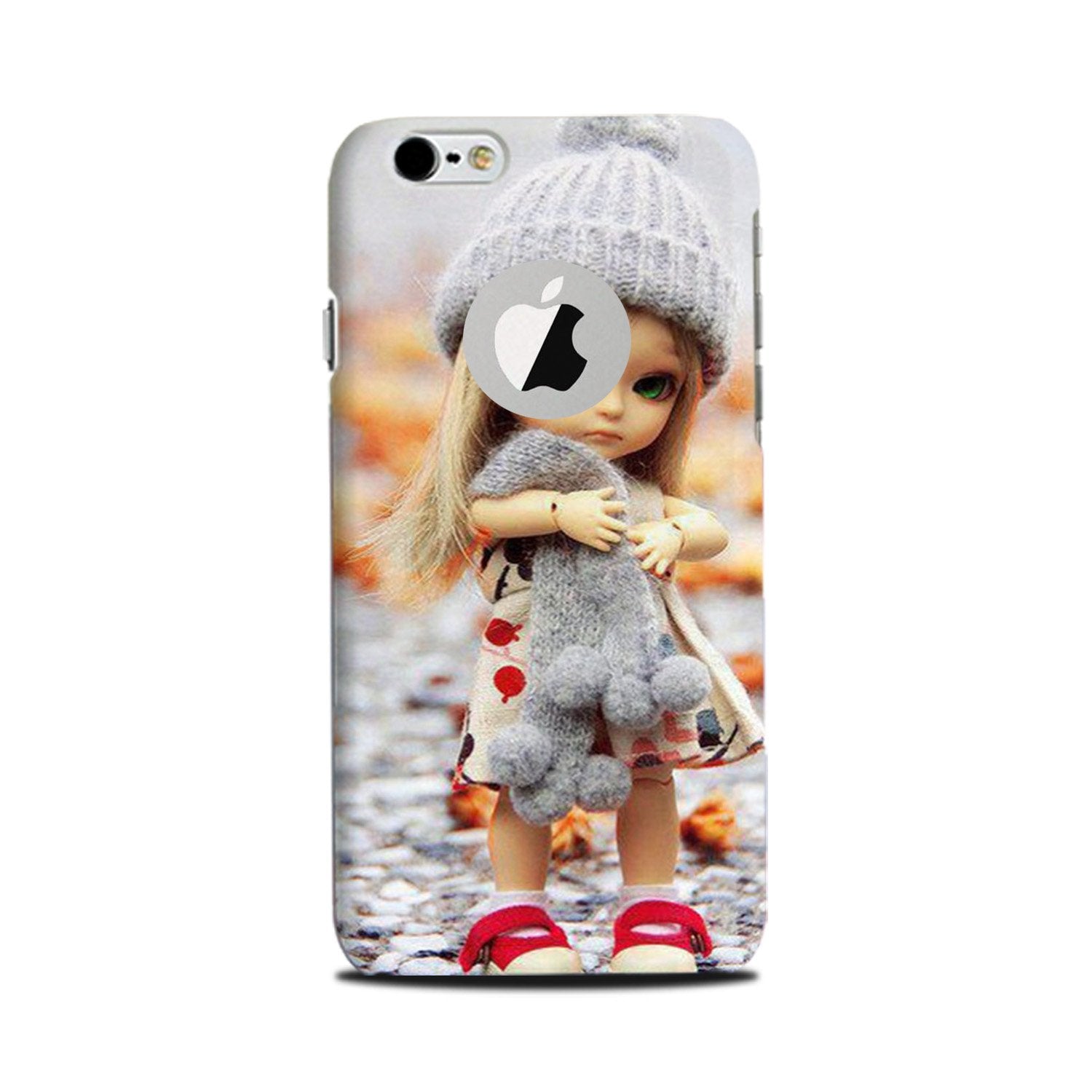Cute Doll Case for iPhone 6 Plus / 6s Plus logo cut 