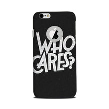 Who Cares Mobile Back Case for iPhone 6 Plus / 6s Plus logo cut  (Design - 94)