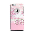 Pink Flowers Cycle Case for iPhone 6 Plus / 6s Plus logo cut   (Design - 102)