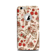Love Paris Mobile Back Case for iPhone 6 Plus / 6s Plus logo cut   (Design - 103)