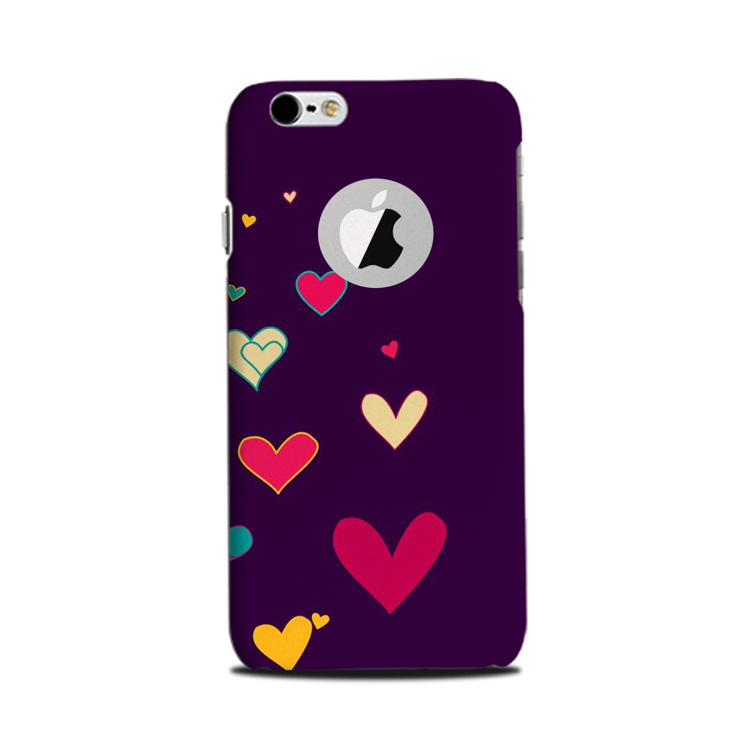 Purple Background Case for iPhone 6 Plus / 6s Plus logo cut (Design - 107)