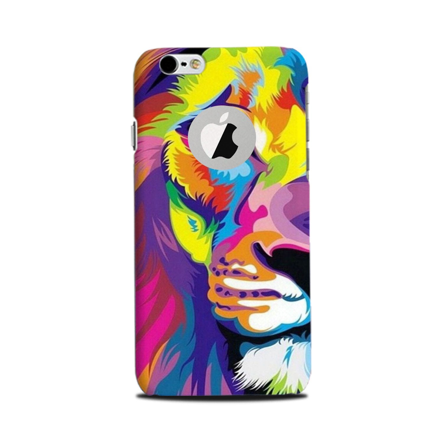 Colorful Lion Case for iPhone 6 Plus / 6s Plus logo cut   (Design - 110)