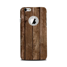 Wooden Look Mobile Back Case for iPhone 6 Plus / 6s Plus logo cut   (Design - 112)