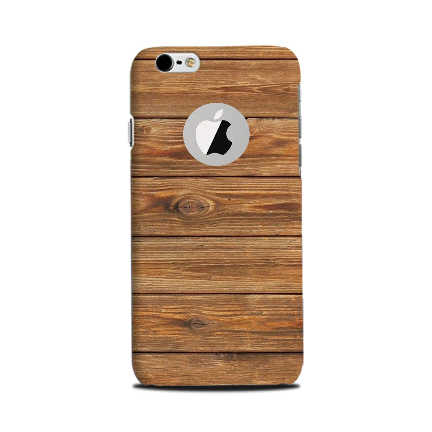 Wooden Look Case for iPhone 6 Plus / 6s Plus logo cut   (Design - 113)