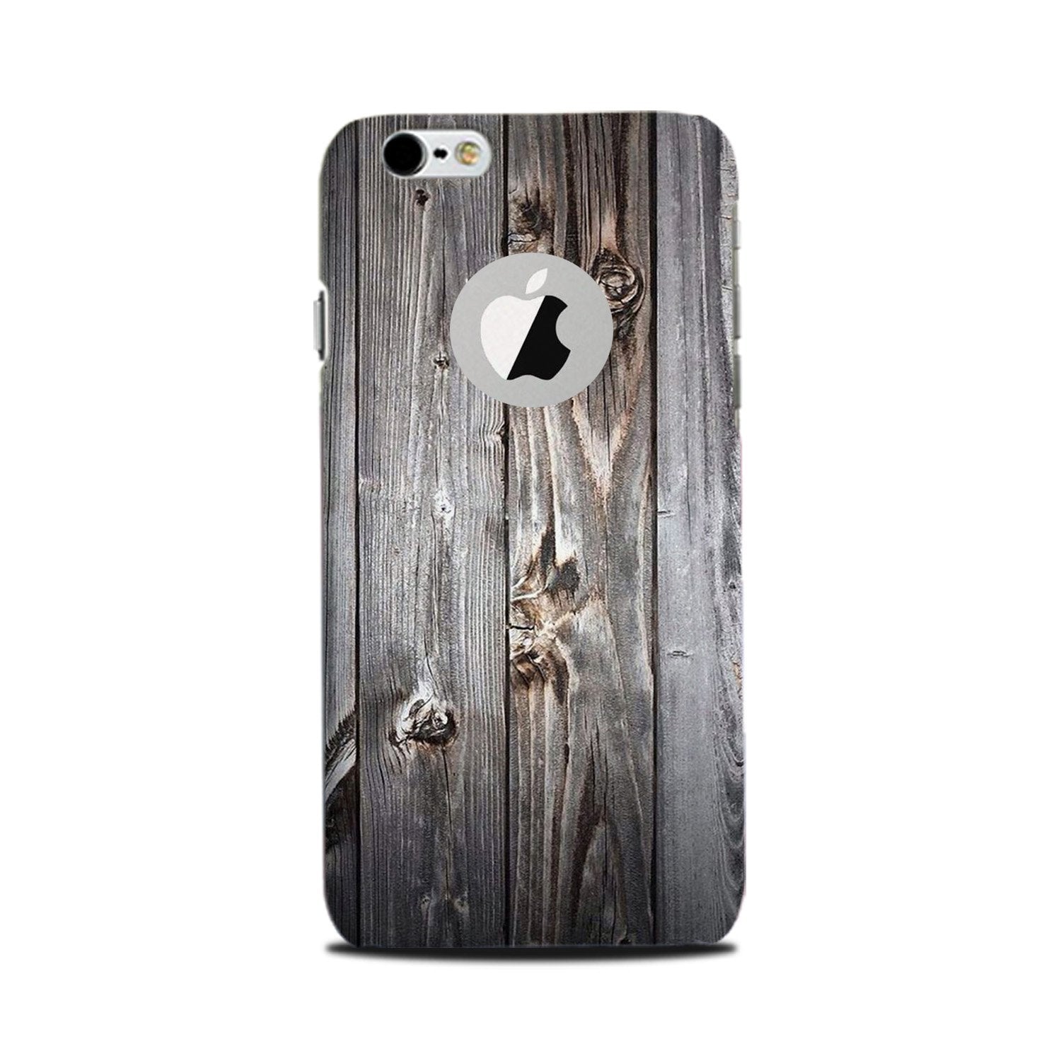 Wooden Look Case for iPhone 6 Plus / 6s Plus logo cut   (Design - 114)