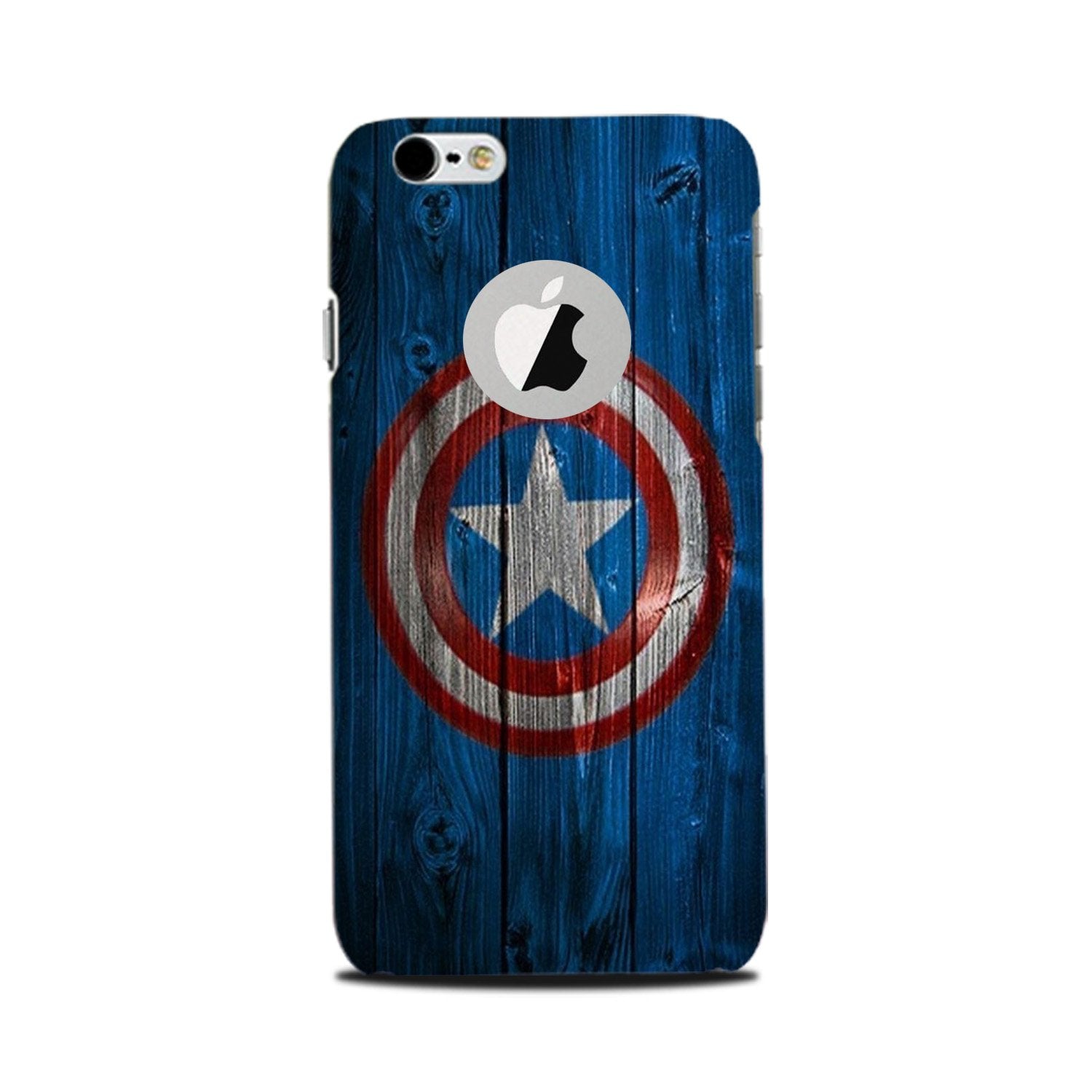 Captain America Superhero Case for iPhone 6 Plus / 6s Plus logo cut (Design - 118)