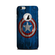 Captain America Superhero Mobile Back Case for iPhone 6 Plus / 6s Plus logo cut   (Design - 118)