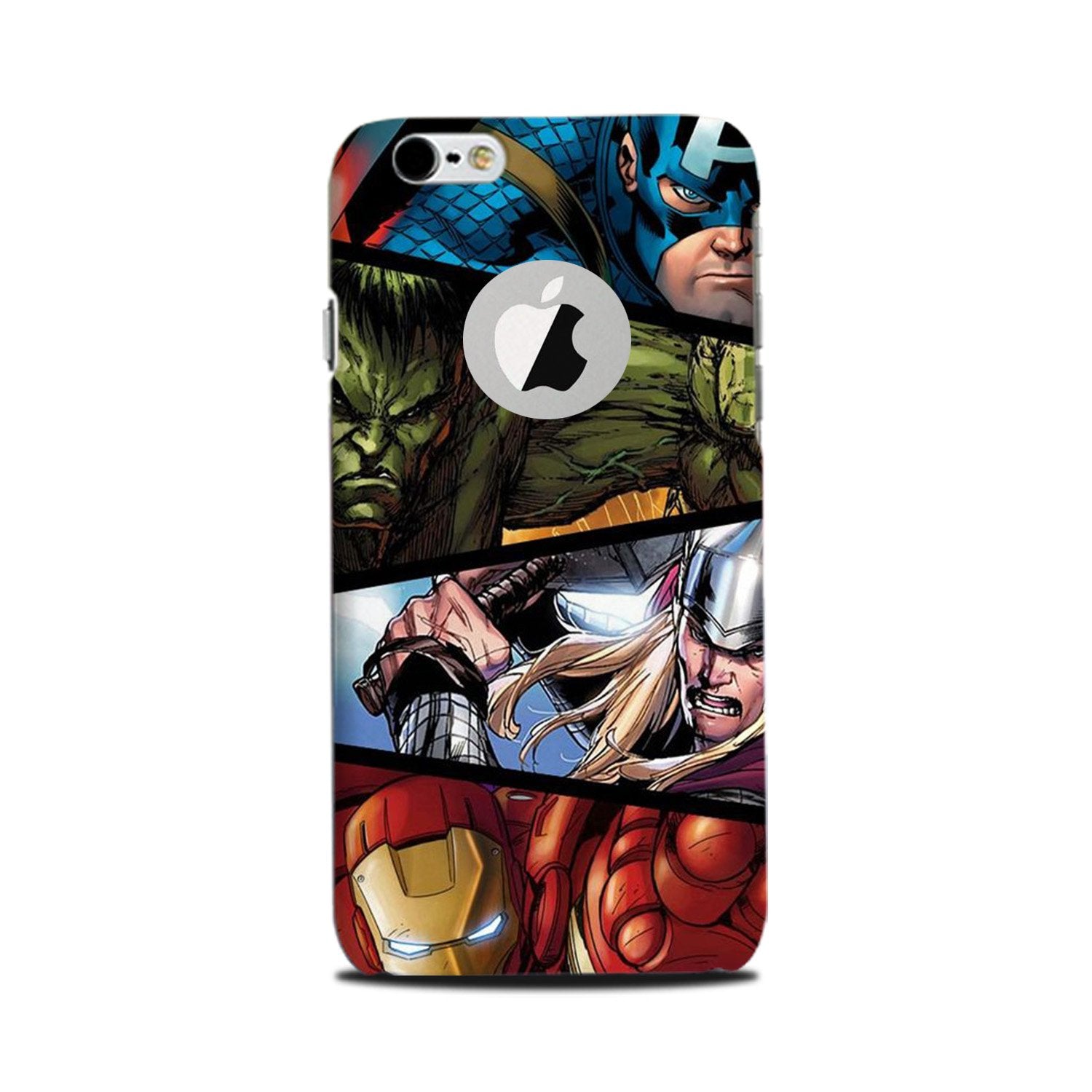 Avengers Superhero Case for iPhone 6 Plus / 6s Plus logo cut (Design - 124)