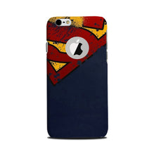 Superman Superhero Mobile Back Case for iPhone 6 Plus / 6s Plus logo cut   (Design - 125)