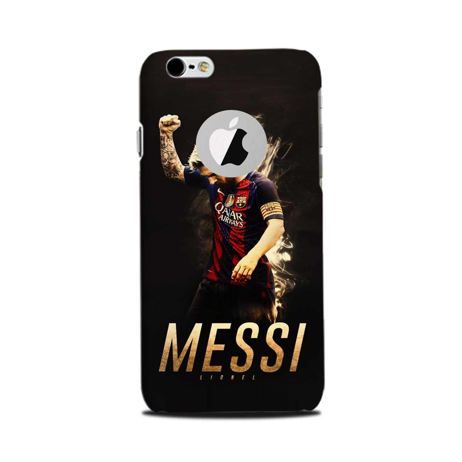 Messi Case for iPhone 6 Plus / 6s Plus logo cut   (Design - 163)