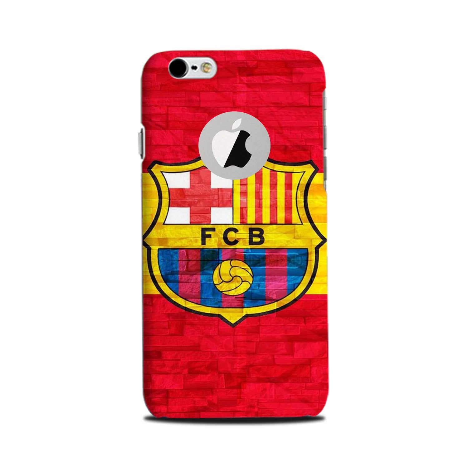 FCB Football Case for iPhone 6 Plus / 6s Plus logo cut   (Design - 174)