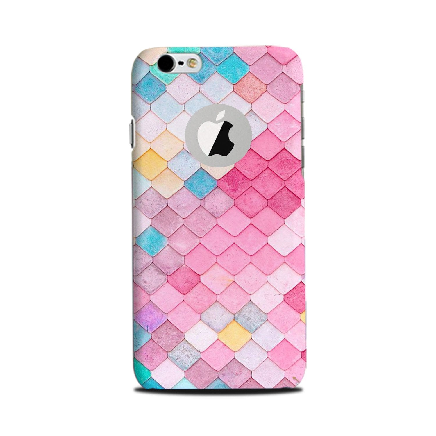 Pink Pattern Case for iPhone 6 Plus / 6s Plus logo cut  (Design No. 215)