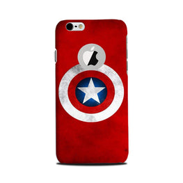 Captain America Case for iPhone 6 Plus / 6s Plus logo cut(Design No. 249)