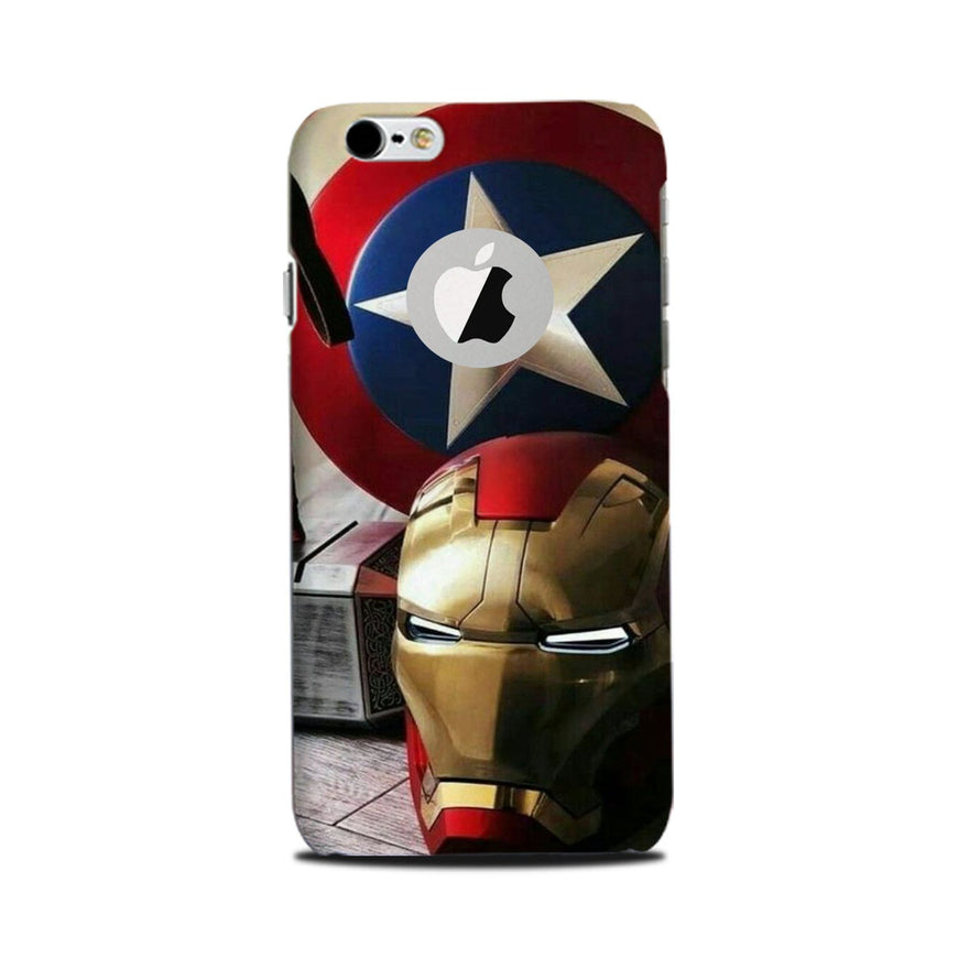 Ironman Captain America Case for iPhone 6 Plus / 6s Plus logo cut  (Design No. 254)
