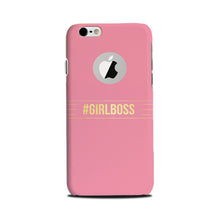 Girl Boss Pink Mobile Back Case for iPhone 6 Plus / 6s Plus logo cut  (Design - 263)