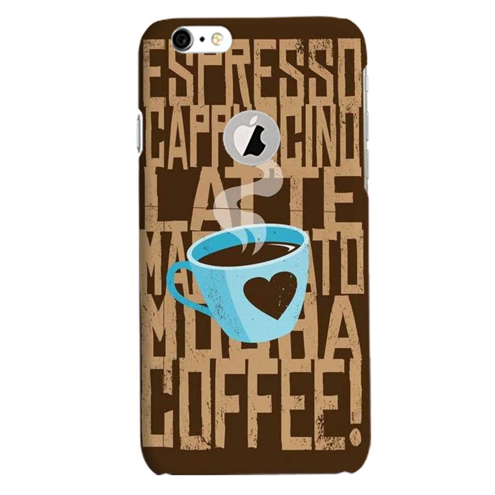 Love Coffee Mobile Back Case for iPhone 6 Plus / 6s Plus LogoCut  (Design - 351)