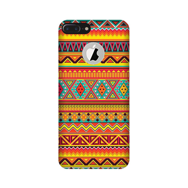 Zigzag line pattern Case for iPhone 7 Plus logo cut
