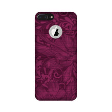 Purple Backround Mobile Back Case for iPhone 7 Plus logo cut (Design - 22)