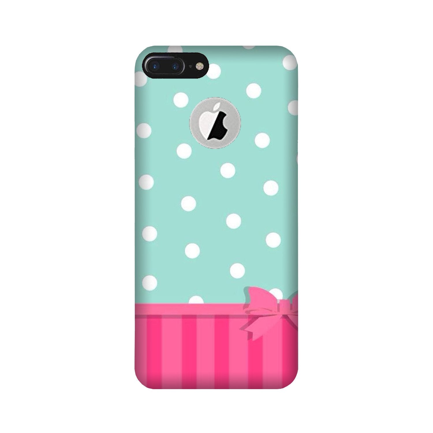 Gift Wrap Case for iPhone 7 Plus logo cut
