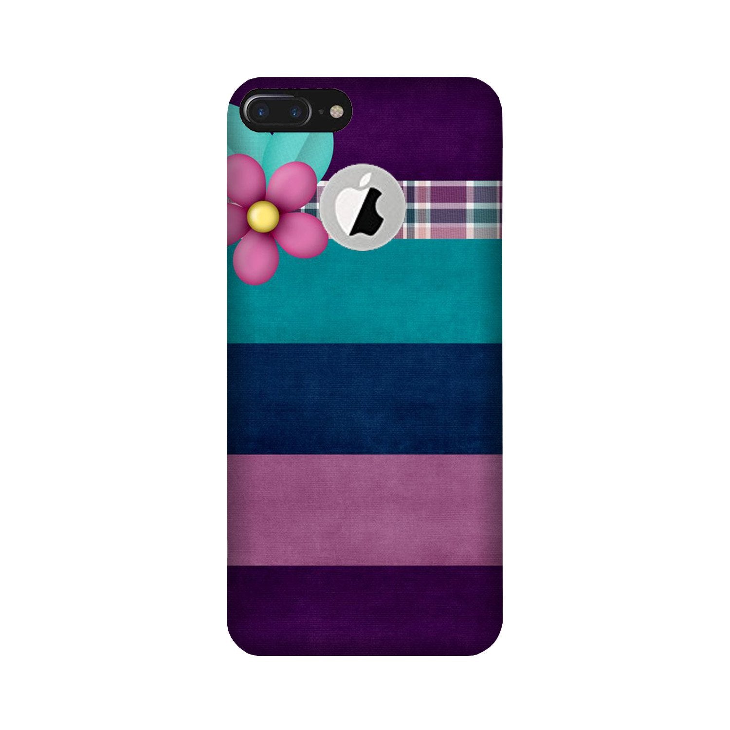 Purple Blue Case for iPhone 7 Plus logo cut