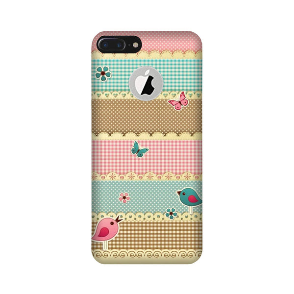 Gift paper Case for iPhone 7 Plus logo cut