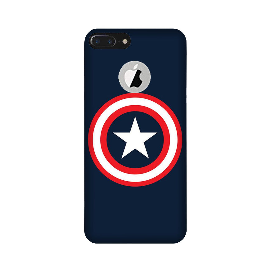 Captain America Case for iPhone 7 Plus logo cut